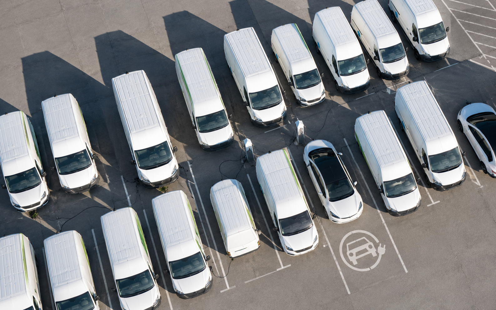 Parking de vehículos eléctricos organizados